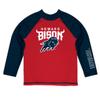 Howard University Rash Guards for Kids, Infants and Toddlers with College Logo - Polyester, Moisture Wicking Soft Fabric view 1