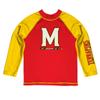 Vive La Fete University of Maryland Rash Guards for Kids, Infants and Toddlers with College Logo - Polyester, Moisture Wicking Soft Fabric view 1