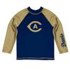 Vive La Fete University of California Davis Rash Guards for Kids, Infants and Toddlers with College Logo - Polyester, Moisture Wicking Soft Fabric view 1