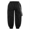 Hedmy Girls Casual Cargo Jogger Pants Loose Street Jazz Hip Hop Dance Metal Chains Gothic Sports Sweatpants Black 12 Years view 2