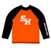 Vive La Fete Sam Houston State University Rash Guards for Kids, Infants and Toddlers with College Logo - Polyester, Moisture Wicking Soft Fabric view 1