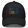 American Flag Hat Pride Hat LGBT Baseball Cap USA Trucker Hats Black Snapback Rainbow Hats Adjustable Gifts for Men Women view 1