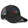 American Flag Hat Pride Hat LGBT Baseball Cap USA Trucker Hats Black Snapback Rainbow Hats Adjustable Gifts for Men Women view 3
