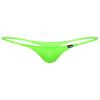 Vxuxlje Men''s Sexy Thongs Underwear Solid Color Stretchy Low Rise Micro G-String Underpants Green Large view 1