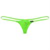 Vxuxlje Men''s Sexy Thongs Underwear Solid Color Stretchy Low Rise Micro G-String Underpants Green Large view 3