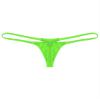 Vxuxlje Men''s Sexy Thongs Underwear Solid Color Stretchy Low Rise Micro G-String Underpants Green Large view 4