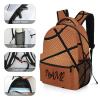 Fovanxixi Custom Basketball Texture Backpack for Kids Boys GirlsChildren Personalized Backpack with Name Text Customized Daypack Schoolbag for Student Bookbag view 3