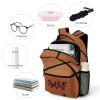 Fovanxixi Custom Basketball Texture Backpack for Kids Boys GirlsChildren Personalized Backpack with Name Text Customized Daypack Schoolbag for Student Bookbag view 4