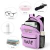 Fovanxixi Custom Cute Pink Unicorn Backpack for Kids Boys GirlsChildren Personalized Backpack with Name Text Customized Daypack Schoolbag for Student Bookbag view 4
