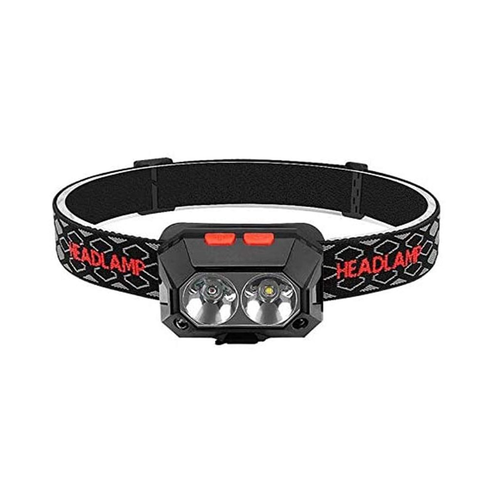 GIENEX Headlamp Rechargeable, 1100 Lumen Super Bright Motion Sensor Head Lamp Flashlight, Waterproof LED Headlight with White Red Light, 4 Modes Head Lights for Camping Cycling Running Fishing