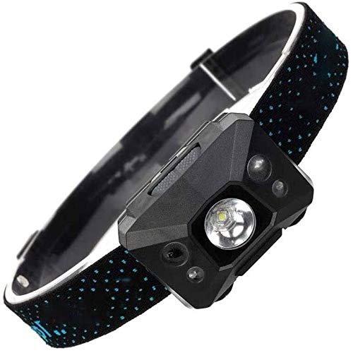 GIENEX Rechargeable headlamp, LED 5 Modes USB Rechargeable Waterproof Flashlight Head Lights for Camping, Hiking, Outdoors