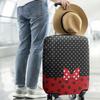 dicilly Luggage Covers for Suitcase Washable Red Bow Suitcase Cover Baggage Covers Fit 22-24 Inch Luggage view 2