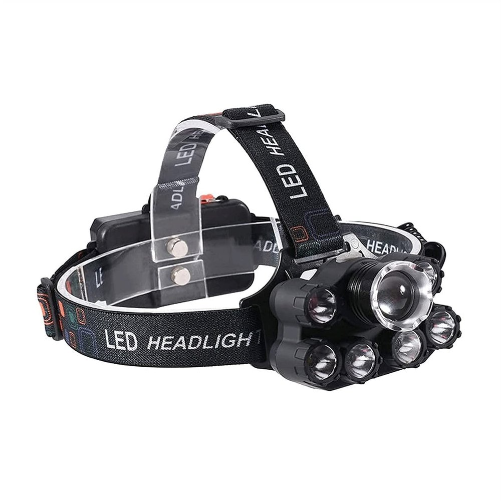 GIENEX Headlamp, Telescopic Zoom High Lumens Ultra Bright Head Lamp,Rechargeable LED Work Headlight Flashlight Waterproof Flashlights Headlamps for Adults Running Camping Fishing Hiking Biking