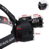GIENEX Headlamp, Telescopic Zoom High Lumens Ultra Bright Head Lamp,Rechargeable LED Work Headlight Flashlight Waterproof Flashlights Headlamps for Adults Running Camping Fishing Hiking Biking view 3