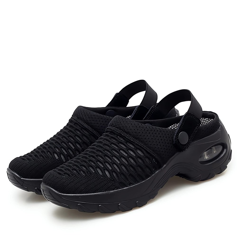 Air Cushion Orthopedic Slip on Shoes - 2023 New Air Cushion Slip-on Walking Shoes Orthopedic Diabetic Walking Shoes for Women Wide Width, Orthopedic Stretch Sandals Slippers for Women Arch Support