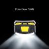 GIENEX Rechargeable Headlamp Flashlight - 230 Lumen, up to 30 Hours of Constant Light on a Single Charge, Bright Led + Red Light, Compact, Easy to Use, Lightweight Comfortable Headlight view 4