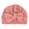Cap Knit Baby Boys Turban Infant Elastics Toddler Hat Colorful Bowknot Girls Hat Baby Care (Watermelon Red, One Size) view 1