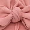 Cap Knit Baby Boys Turban Infant Elastics Toddler Hat Colorful Bowknot Girls Hat Baby Care (Watermelon Red, One Size) view 2