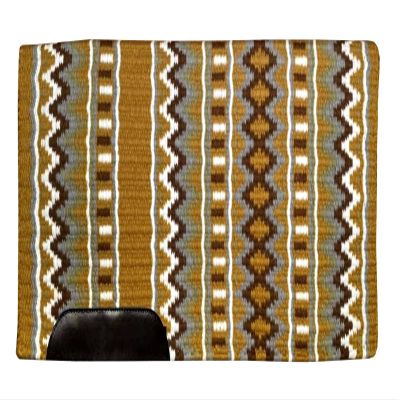 Western Saddle Pad/Show Ranch Pad Custom Handmade New Zealand Wool Oversized ME-WSP-023 (34 x 38 Inches)