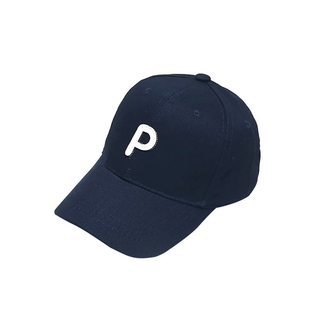 Baby Boy Hat Soft Cotton Dinosaur Sunhat Eaves Letter Baseball Cap Sun Hat Beret Toddler Ball Cap (Dark Blue, One Size)