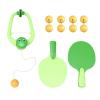 Hanging Table Tennis Parent Child Interaction Toy Hanging Pingpong Ball Training Hanging Pingpong Self Training Set for Kids Training Device, 9 Balls Green view 1