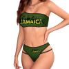 Adugen Origei Jamaica Flag Women's Bikini Swimwear Triangle Bathing Swimsuit Beach Party XL view 1