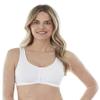 Bestform 5006014 Comfortable Unlined Wireless Cotton Stretch Sports Bra with Front Closure view 2