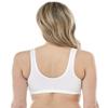 Bestform 5006014 Comfortable Unlined Wireless Cotton Stretch Sports Bra with Front Closure view 3