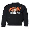 Durant Great Basketball Star Phoenix Fans Youth Crewneck Sweatshirt (Black, Youth X-Large) view 1