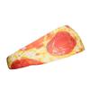 Unisex Headband/Sweatband. Best for Sports, Fitness, Working Out, Yoga. Tapered Design. Reversible. (Pizza) view 2