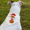 Christmas Fox Pet Bandana Collar - Kawaii Scarf Collar - Cartoon Dog Bandana - L view 2