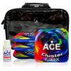 CornholeAce Cluster Flux | Rainbow | ACE Pro Bag Kit: 4 Bags + Break-in Kit + Carry Case | Professional Cornhole Bags Dual Sided Slick Stick All Weather view 1