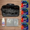 CornholeAce Cluster Flux | Rainbow | ACE Pro Bag Kit: 4 Bags + Break-in Kit + Carry Case | Professional Cornhole Bags Dual Sided Slick Stick All Weather view 2