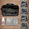 CornholeAce Cluster Flux | Silver | ACE Pro Bag Kit: 4 Bags + Break-in Kit + Carry Case | Professional Cornhole Bags Dual Sided Slick Stick All Weather view 2