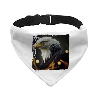 Cool American Eagle Pet Bandana Collar - Illustration Scarf Collar - Graphic Dog Bandana - L