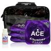 CornholeAce Cluster Flux | Purple | ACE Pro Bag Kit: 4 Bags + Break-in Kit + Carry Case | Professional Cornhole Bags Dual Sided Slick Stick All Weather view 1