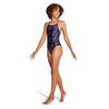 Speedo Women's Swimsuit One Piece PowerFlex Cross Back Printed Adult Team Colors view 2