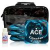 CornholeAce Cluster Flux | Turquoise | ACE Pro Bag Kit: 4 Bags + Break-in Kit + Carry Case | Professional Cornhole Bags Dual Sided Slick Stick All Weather view 1