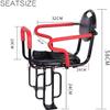 IMYOGI Rear Child Bike Seat Carrier Rack Mount with Armrests Pedals Seat Belt, Child Bike Seat Rear Mount, Waterproof and Wear-Resistant Safety Seats for 2-10 Years Kids Toddle view 2