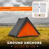 Ground Anchors Screw in - 12" Set of 16 with Drill Bit - Earth Anchors - Ground Stakes Heavy Duty - Mobile Home Anchors - Shed Anchor Kit - Swing Set Anchors - Tree Stakes - Awning Canopy Anchor view 2