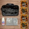 CornholeAce Cluster Flux | Orange | ACE Pro Bag Kit: 4 Bags + Break-in Kit + Carry Case | Professional Cornhole Bags Dual Sided Slick Stick All Weather view 2