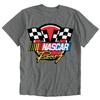 NASCAR Checkered Racing Flag Men's and Women's Short Sleeve T-Shirt (Grey, Small) view 4