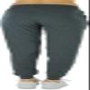 ToBeInStyle Women's Jersey Cotton Jogger Pants w/Pockets - Charcoal - Small view 2