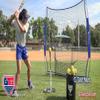G Tee Baseball/Softball Batting Net 7' x 7' with Strike Zone Attachment & Carrying Case | for Pitching, Hitting, Throwing | Best Training Equipment for All Ages | Made in USA | Used by Pros view 2