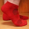 BambooMN Men's Rayon from Bamboo Fiber Sports Superior Wicking Athletic Ankle Socks - Cherry Red - 2 Pairs - Size 6-10 view 2