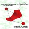 BambooMN Men's Rayon from Bamboo Fiber Sports Superior Wicking Athletic Ankle Socks - Cherry Red - 2 Pairs - Size 6-10 view 4