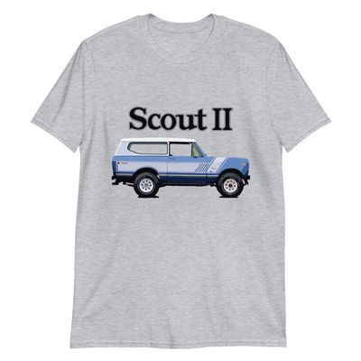 1974 International Scout II Vintage Truck T-Shirt Sport Grey