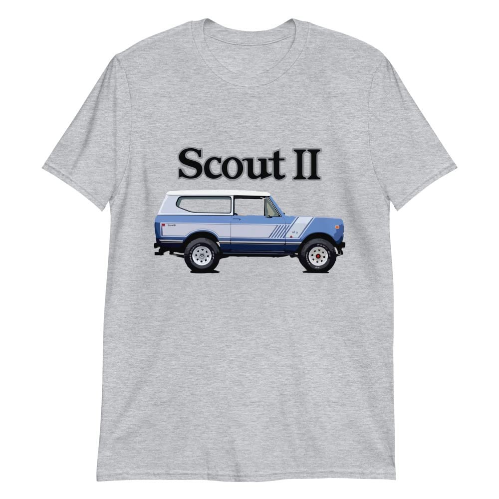 1974 International Scout II Vintage Truck T-Shirt Sport Grey