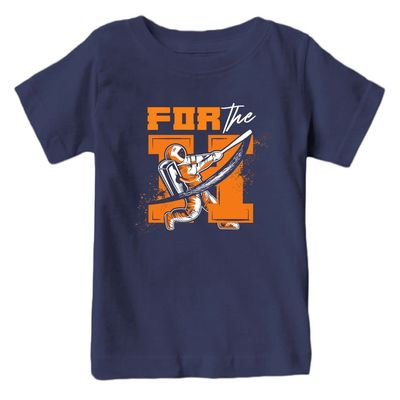 Xtreme Apparrel for The H Houston City Baseball Kid's Fan T-Shirt (Navy Shirt, 4T)