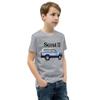 1974 International Scout II Vintage Truck Youth Short Sleeve T-Shirt Athletic Heather view 2